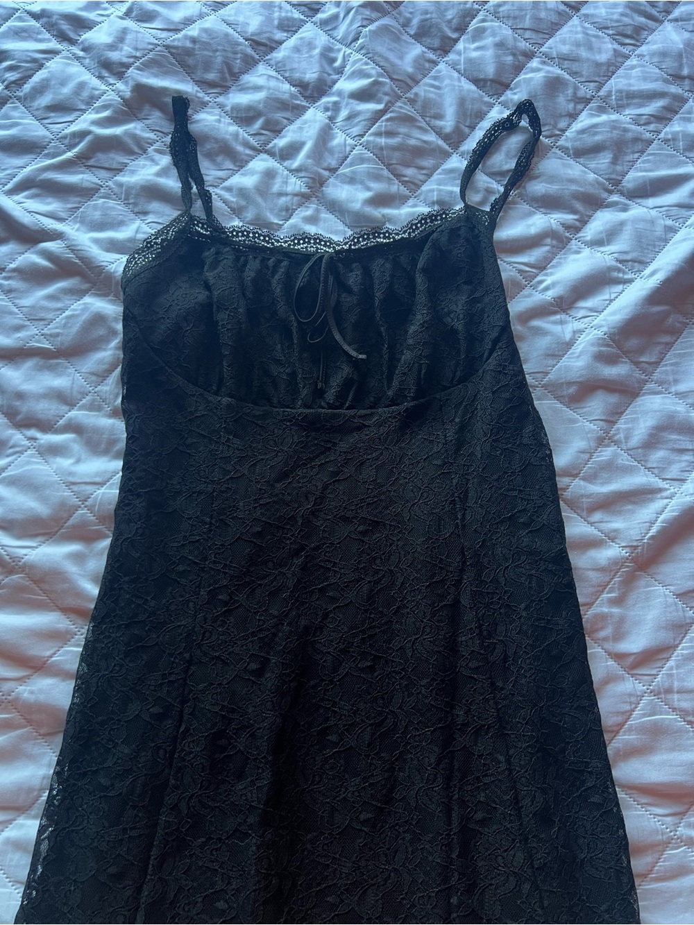 Forever 21 Black Lace Chemise Slip